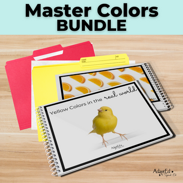 Colors in the Real World 10 Book Set + 44 File Folders (Printable PDF + Digital Interactive) - AdaptEd4SpecialEd